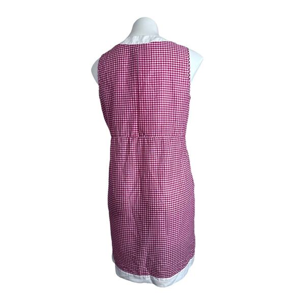 Vtg Sears Roebuck House Day Dress Sz S Red White Gingham Pinup Summer Picnic 60s - Picture 3 of 13